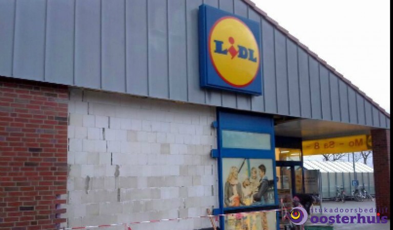 Stucen nieuwe vestiging Lidl, Borkum